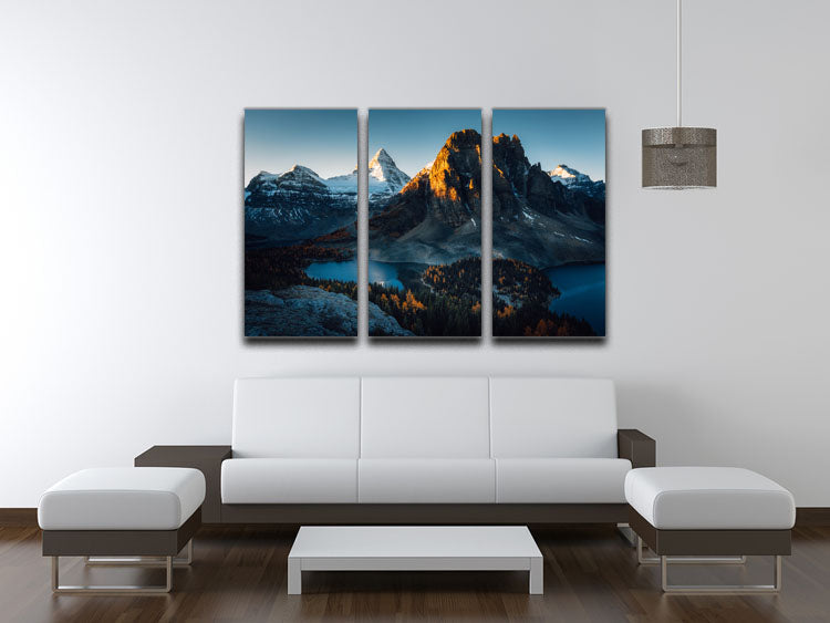 Morning Sunlight 3 Split Panel Canvas Print - Canvas Art Rocks - 3