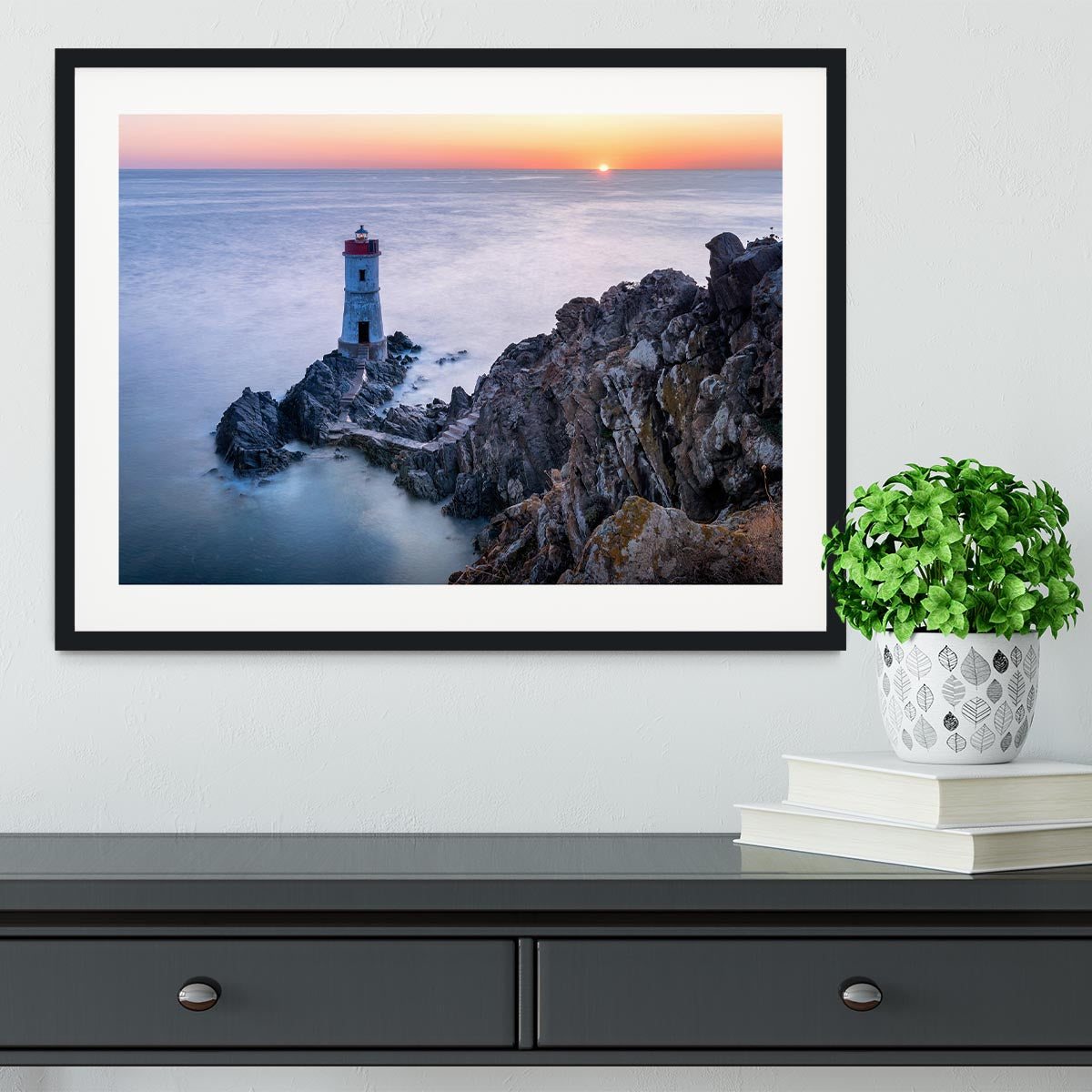 Two Lights Framed Print - Canvas Art Rocks - 1