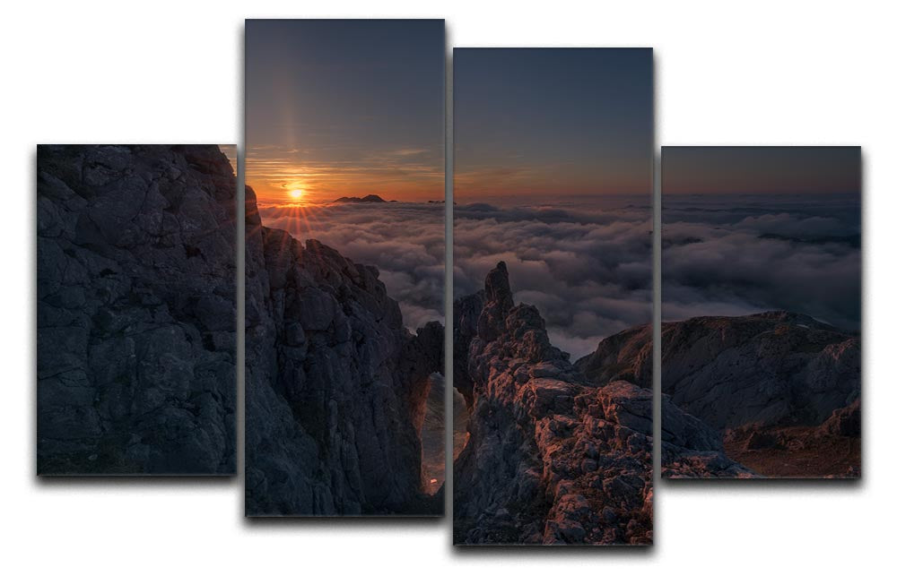 Arco En Picos 4 Split Panel Canvas - Canvas Art Rocks - 1
