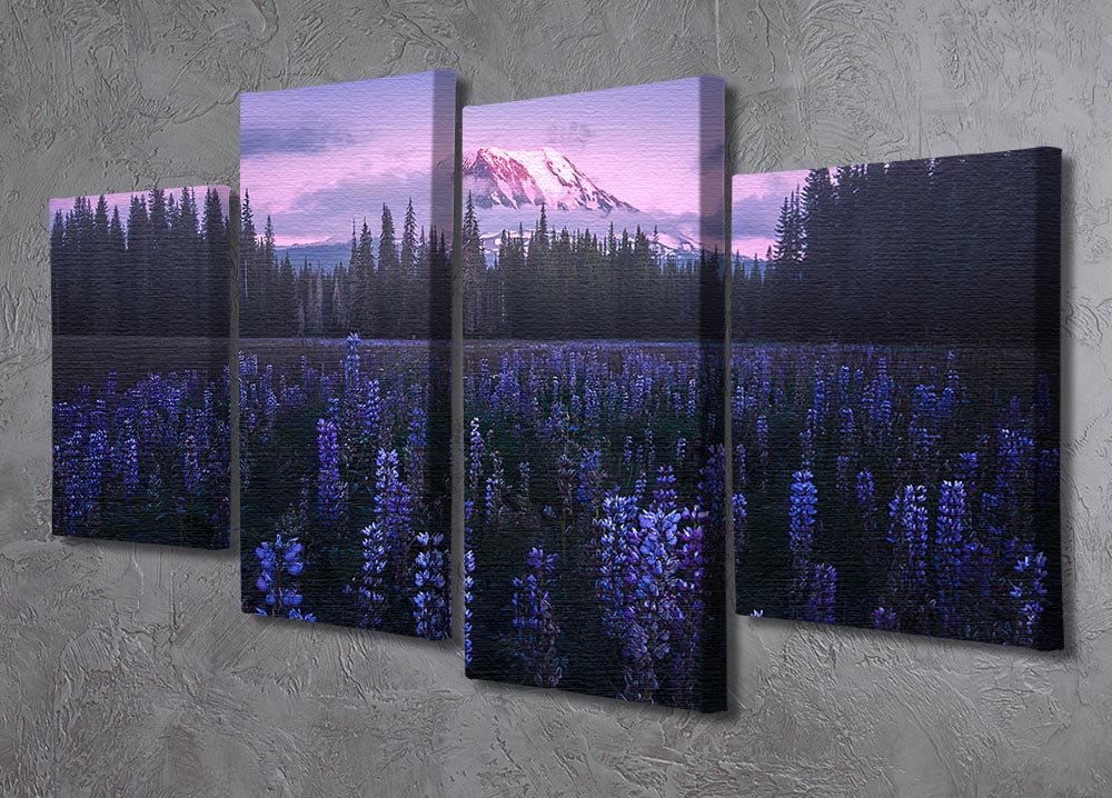 Adam's Lupine 4 Split Panel Canvas - Canvas Art Rocks - 2