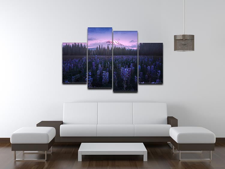 Adam's Lupine 4 Split Panel Canvas - Canvas Art Rocks - 3