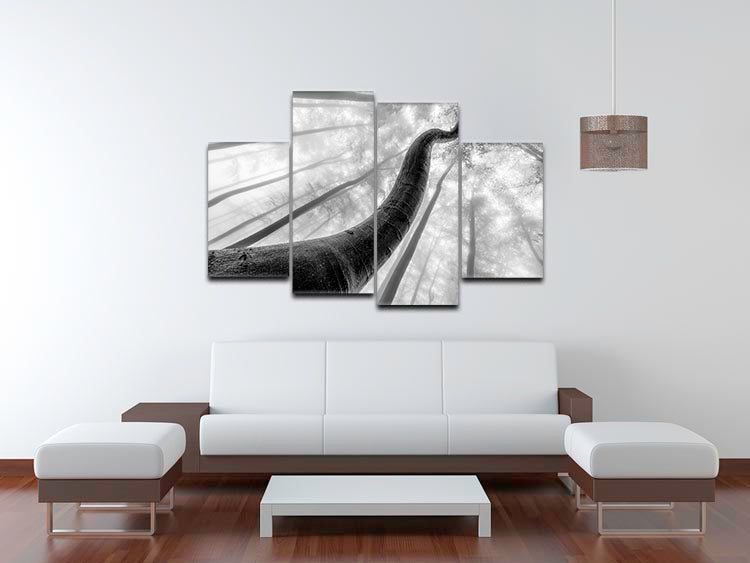 Tree Shapes 4 Split Panel Canvas - Canvas Art Rocks - 3