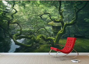 Japanese Tree Wall Mural Wallpaper - Canvas Art Rocks - 2