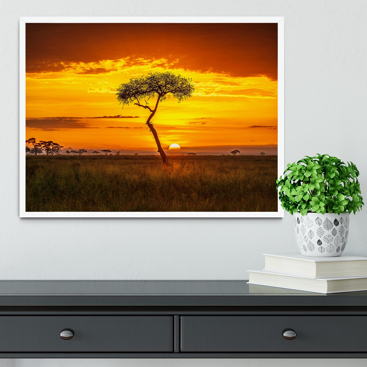 Primordial Africa Framed Print - Canvas Art Rocks -6