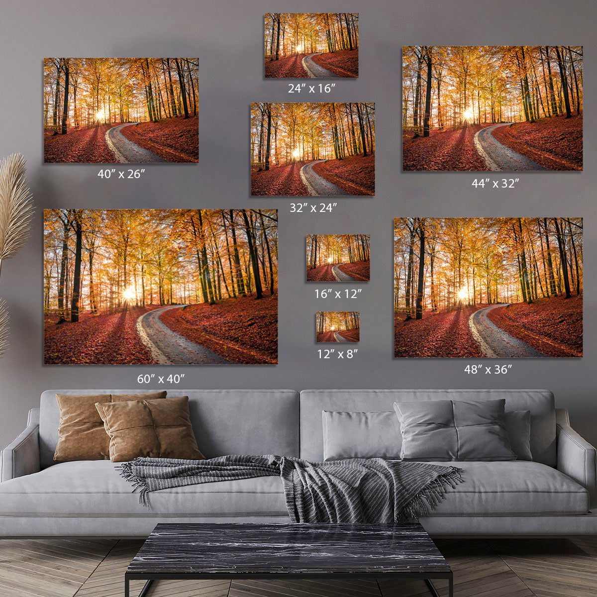 Road In Sapderaysen Nationalpark Sweden Canvas Print or Poster - Canvas Art Rocks - 7