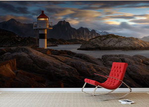 Lofoten Reflections Wall Mural Wallpaper - Canvas Art Rocks - 2