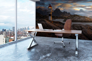 Lofoten Reflections Wall Mural Wallpaper - Canvas Art Rocks - 3