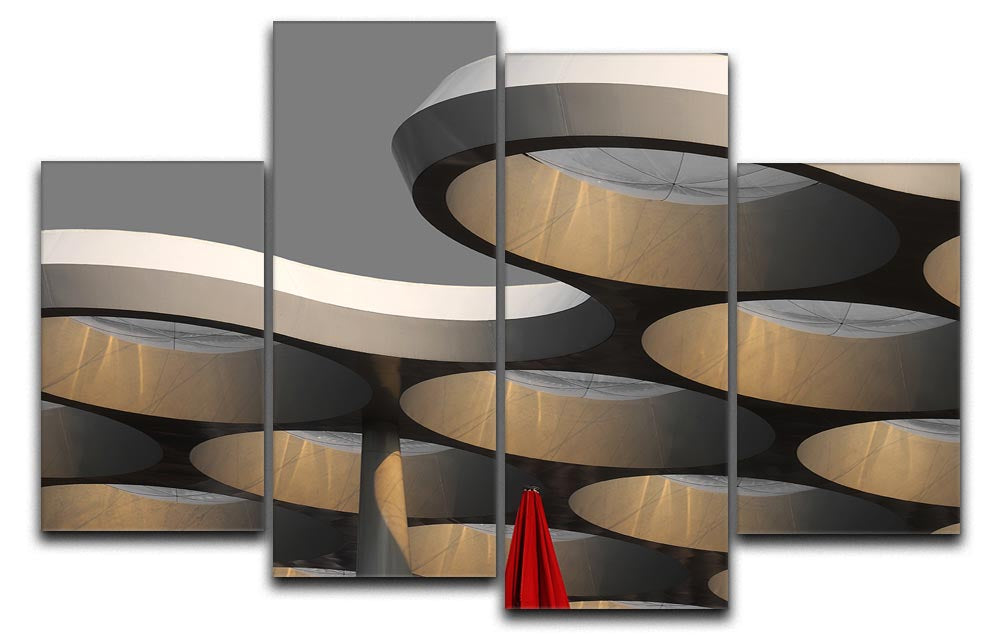 Golden Canopy 4 Split Panel Canvas - Canvas Art Rocks - 1