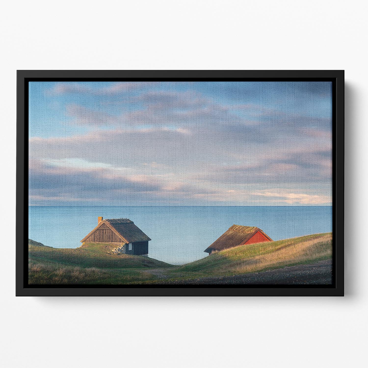 Cabins Floating Framed Canvas - Canvas Art Rocks - 2