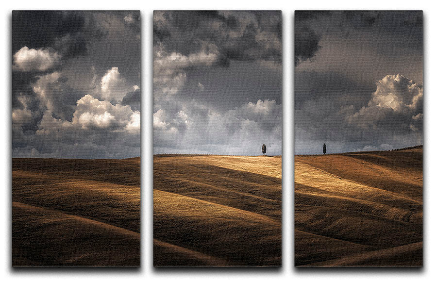 As The Sun Kisses The Sky 3 Split Panel Canvas Print - Canvas Art Rocks - 1