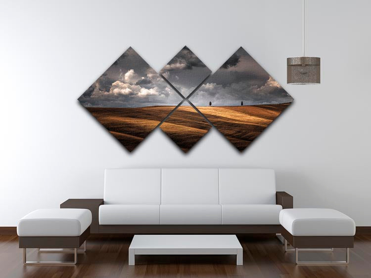 As The Sun Kisses The Sky 4 Square Multi Panel Canvas - Canvas Art Rocks - 3