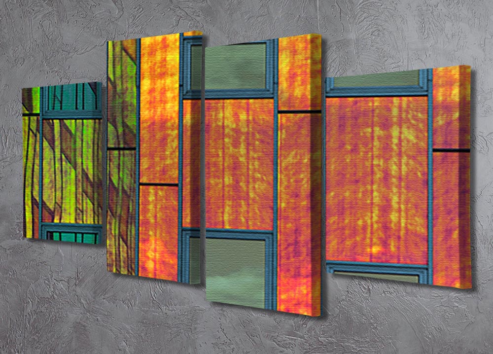 Colour Reflections 4 Split Panel Canvas - Canvas Art Rocks - 2