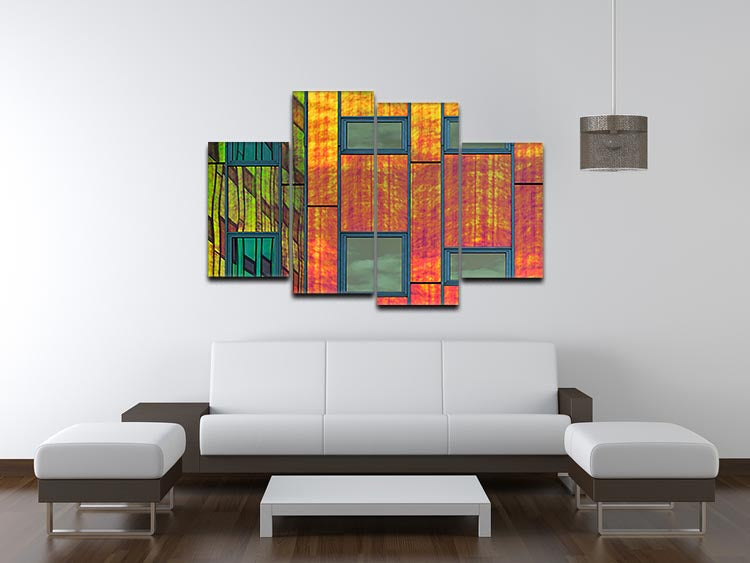 Colour Reflections 4 Split Panel Canvas - Canvas Art Rocks - 3