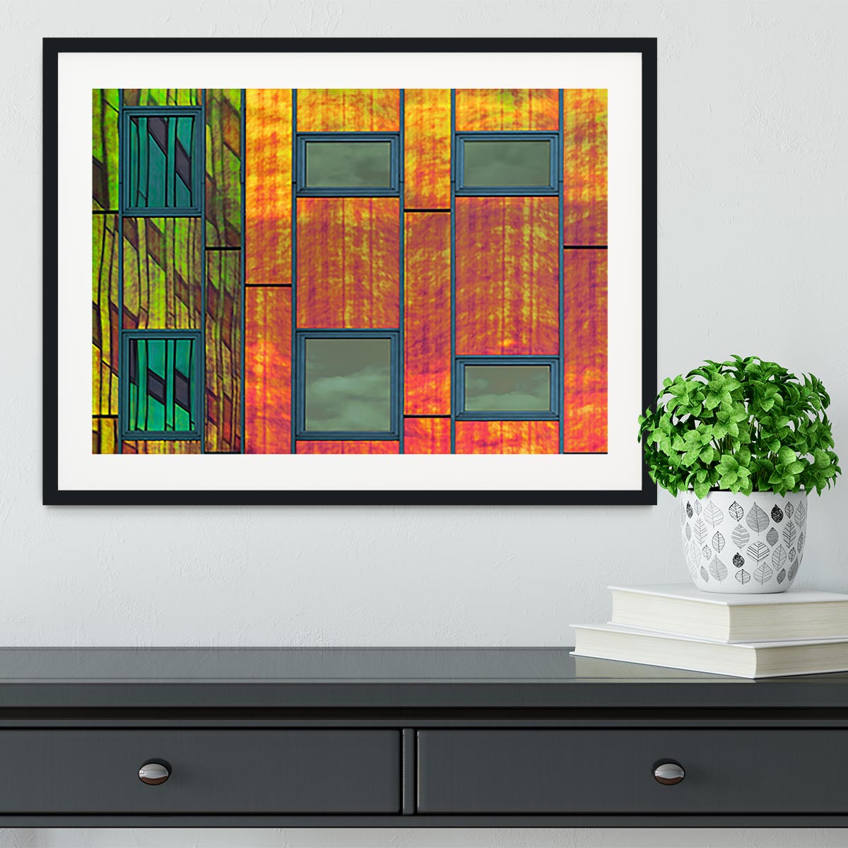 Colour Reflections Framed Print - Canvas Art Rocks - 1