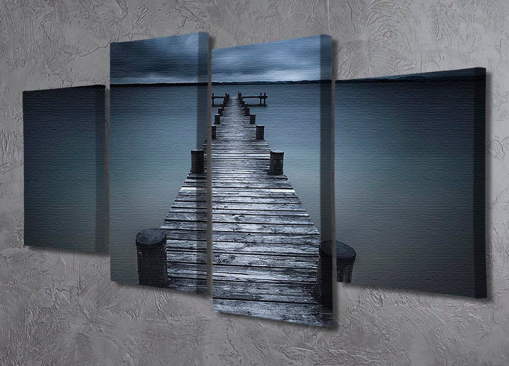 Dark 4 Split Panel Canvas - Canvas Art Rocks - 2