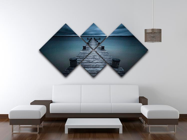 Dark 4 Square Multi Panel Canvas - Canvas Art Rocks - 3