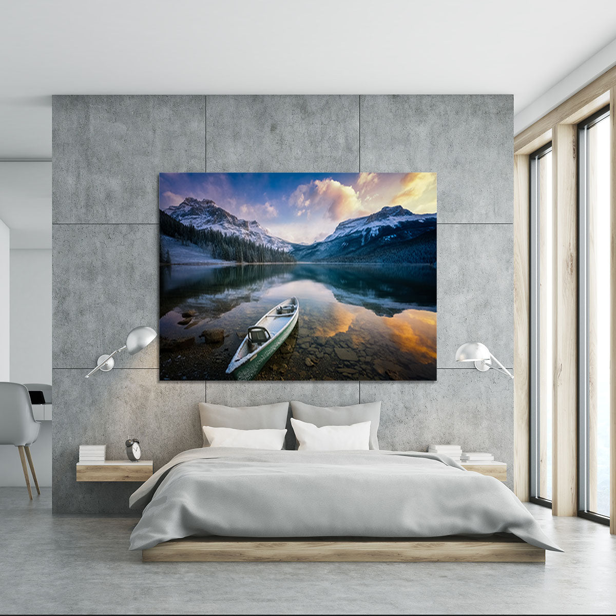 First Snow Emerald Lake Canvas Print or Poster - Canvas Art Rocks - 5