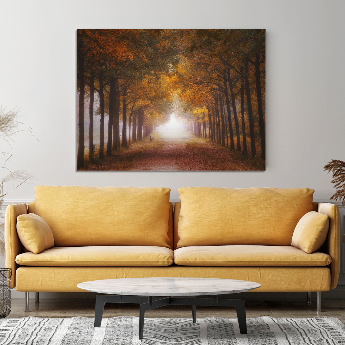 Foggy Autumn Dream Canvas Print or Poster - Canvas Art Rocks - 4