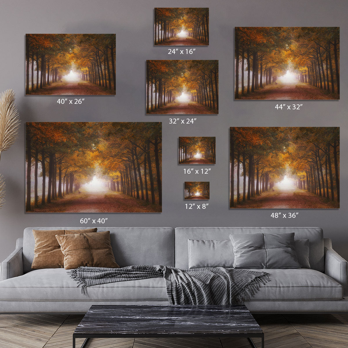 Foggy Autumn Dream Canvas Print or Poster - Canvas Art Rocks - 7
