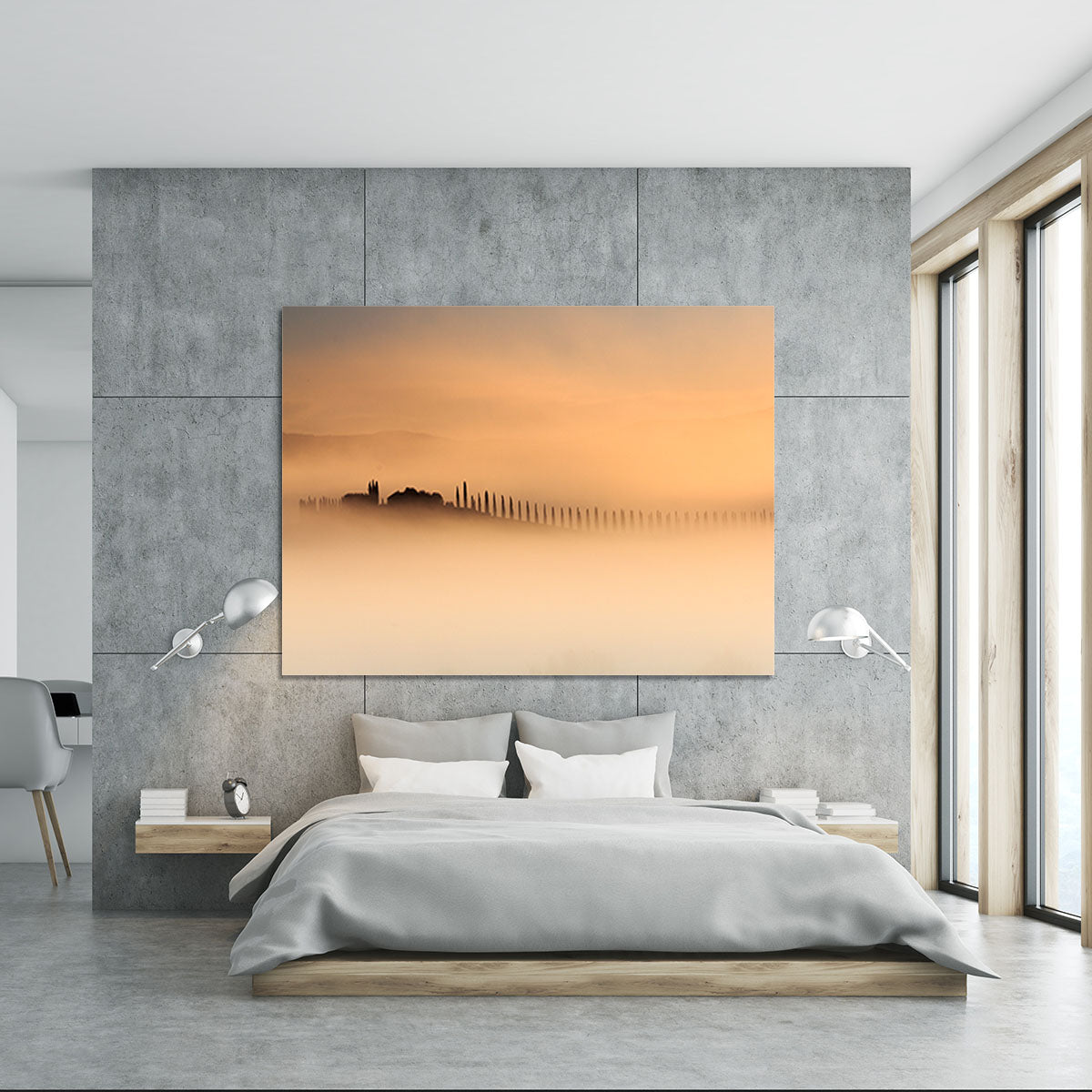 Foggy Sunrise Canvas Print or Poster - Canvas Art Rocks - 5