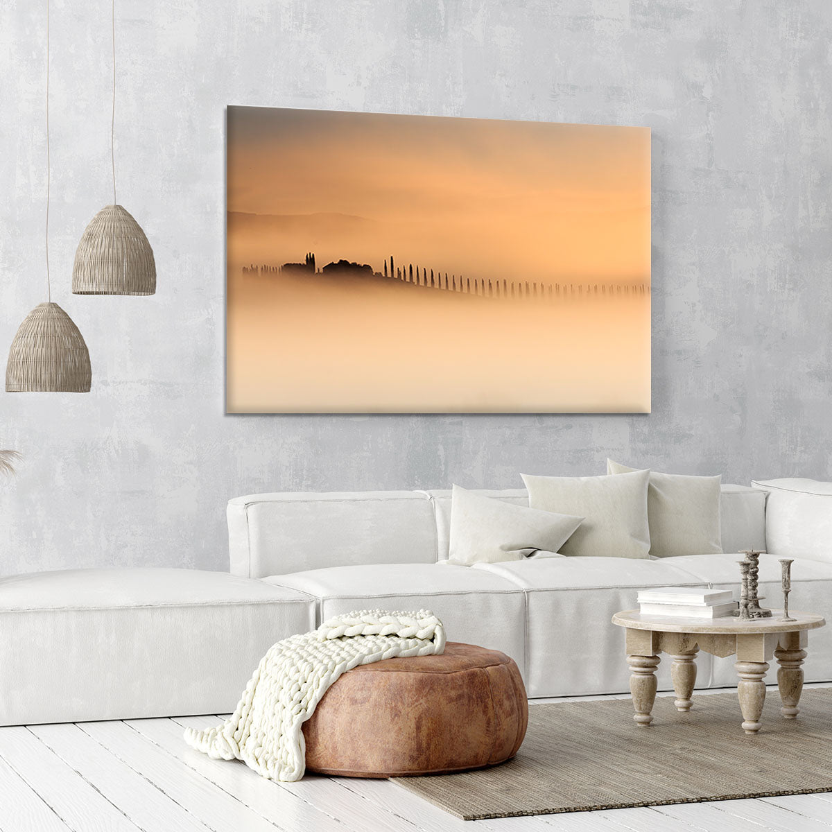 Foggy Sunrise Canvas Print or Poster - Canvas Art Rocks - 6