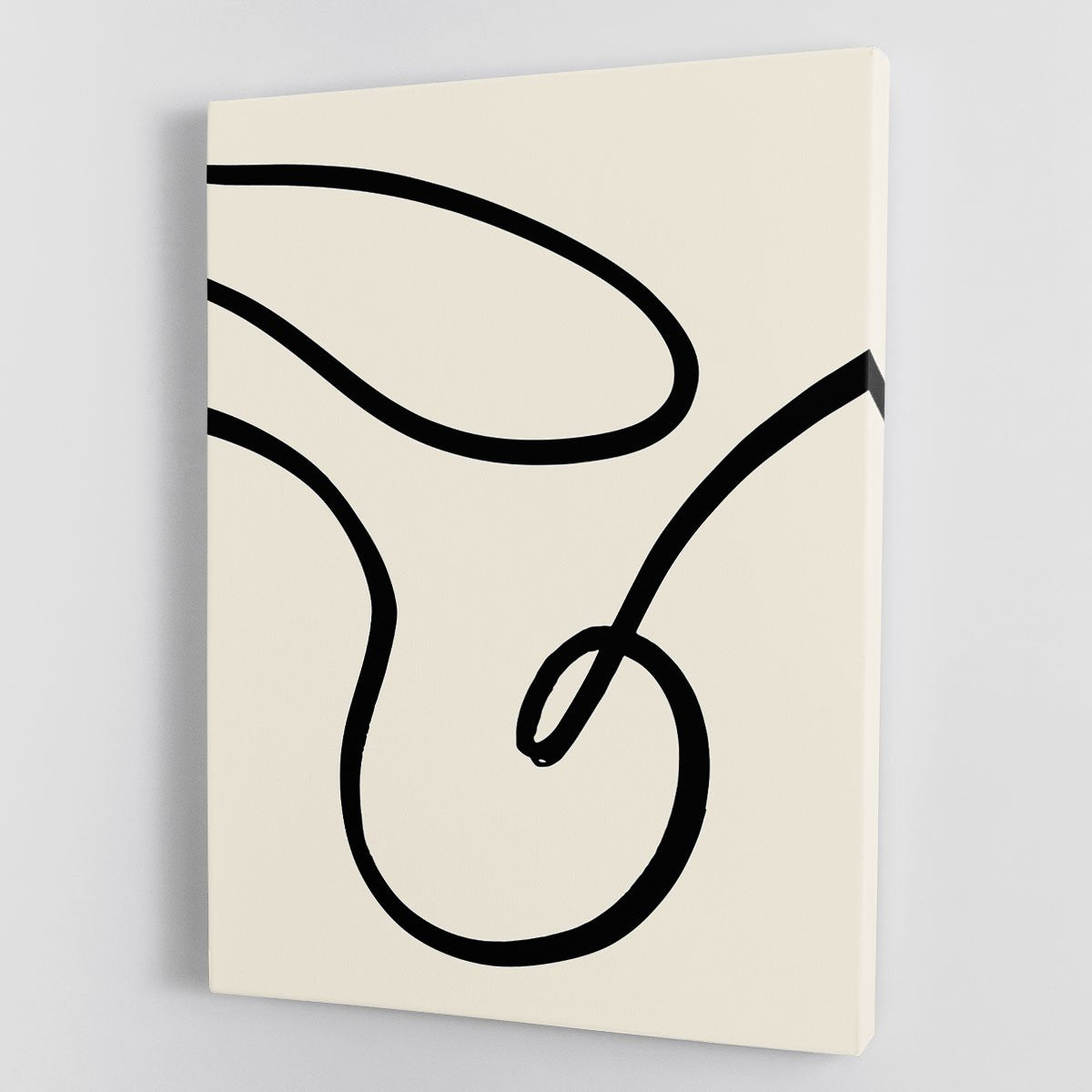 Black Lines 02 Canvas Print or Poster - Canvas Art Rocks - 1
