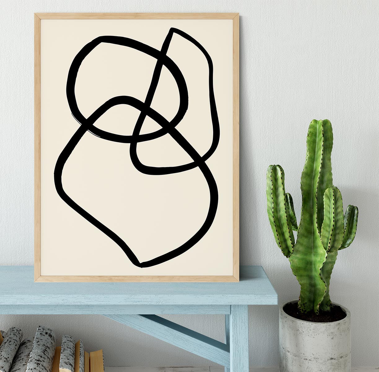 Black Lines 03 Framed Print - Canvas Art Rocks - 4