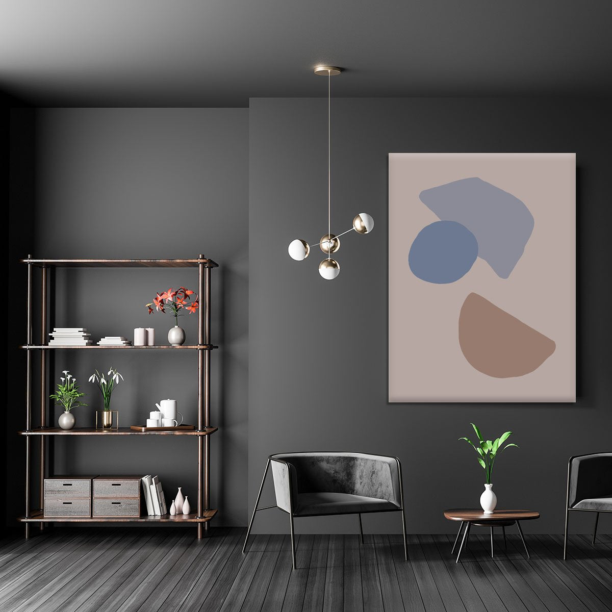 Organic Shapes 03 Canvas Print or Poster - Canvas Art Rocks - 5