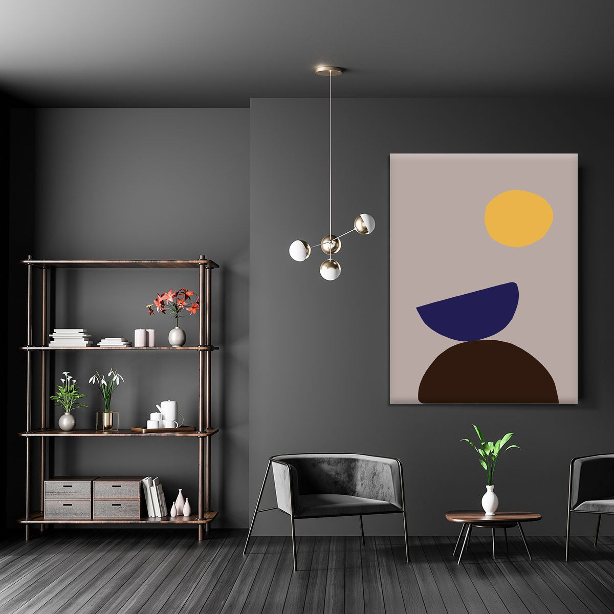 Organic Shapes 07 Canvas Print or Poster - Canvas Art Rocks - 5