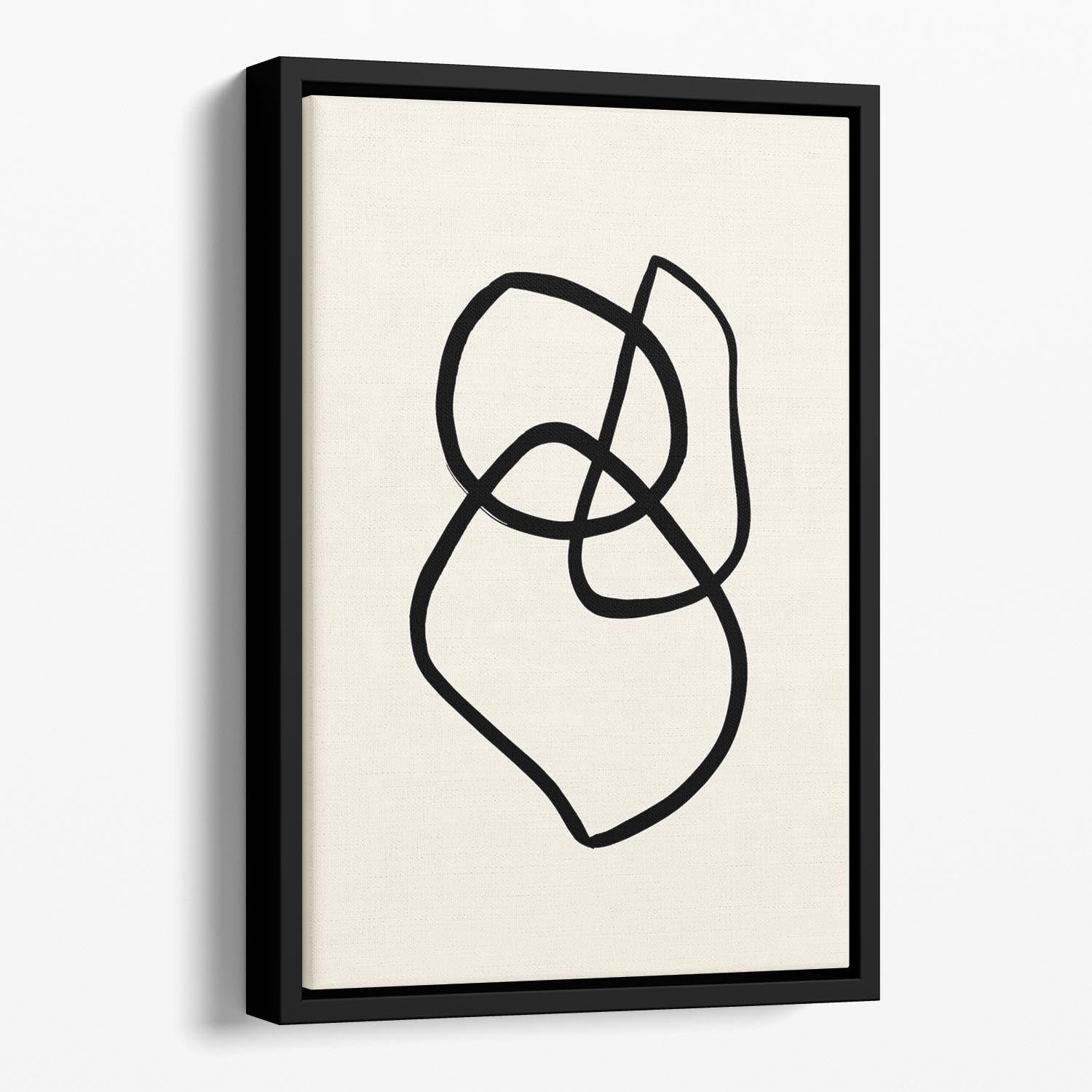 Shape 01 Floating Framed Canvas - Canvas Art Rocks - 1