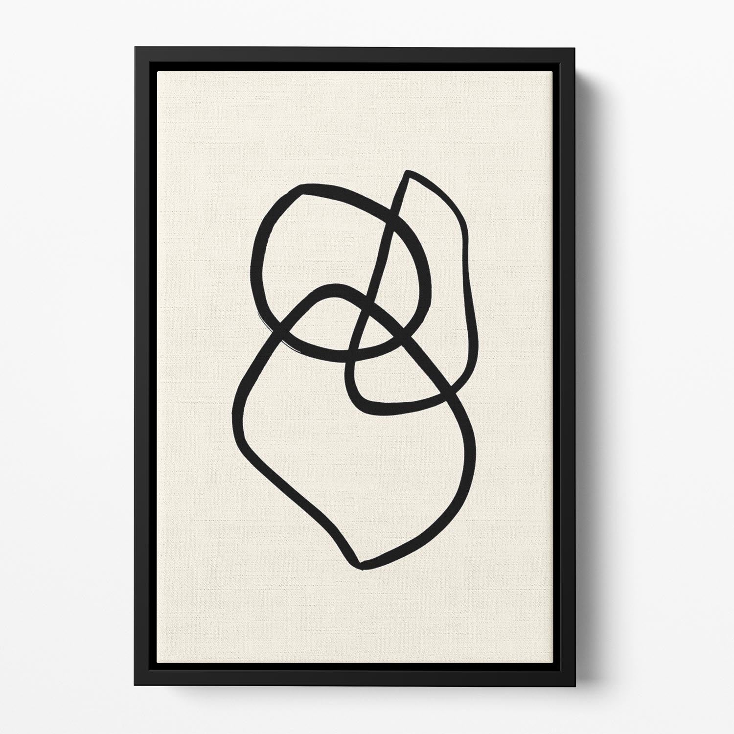 Shape 01 Floating Framed Canvas - Canvas Art Rocks - 2