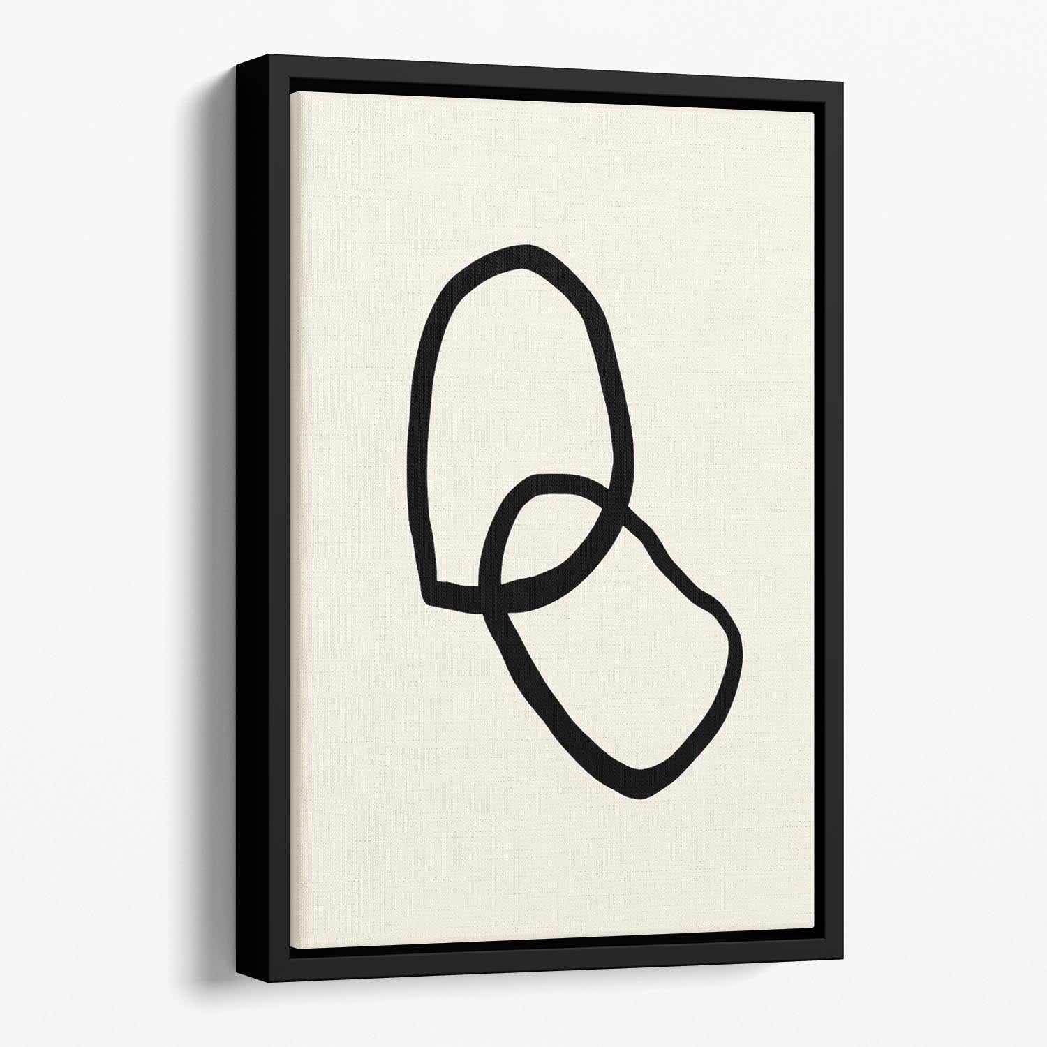 Shape 03 Floating Framed Canvas - Canvas Art Rocks - 1