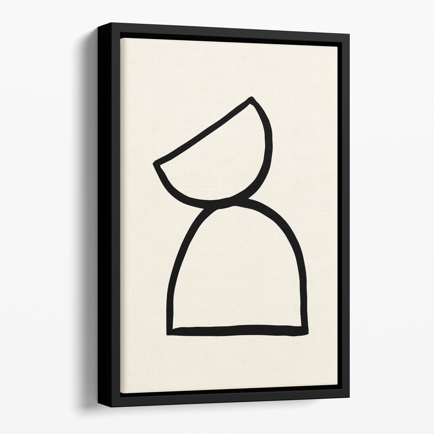 Shape 08 Floating Framed Canvas - Canvas Art Rocks - 1