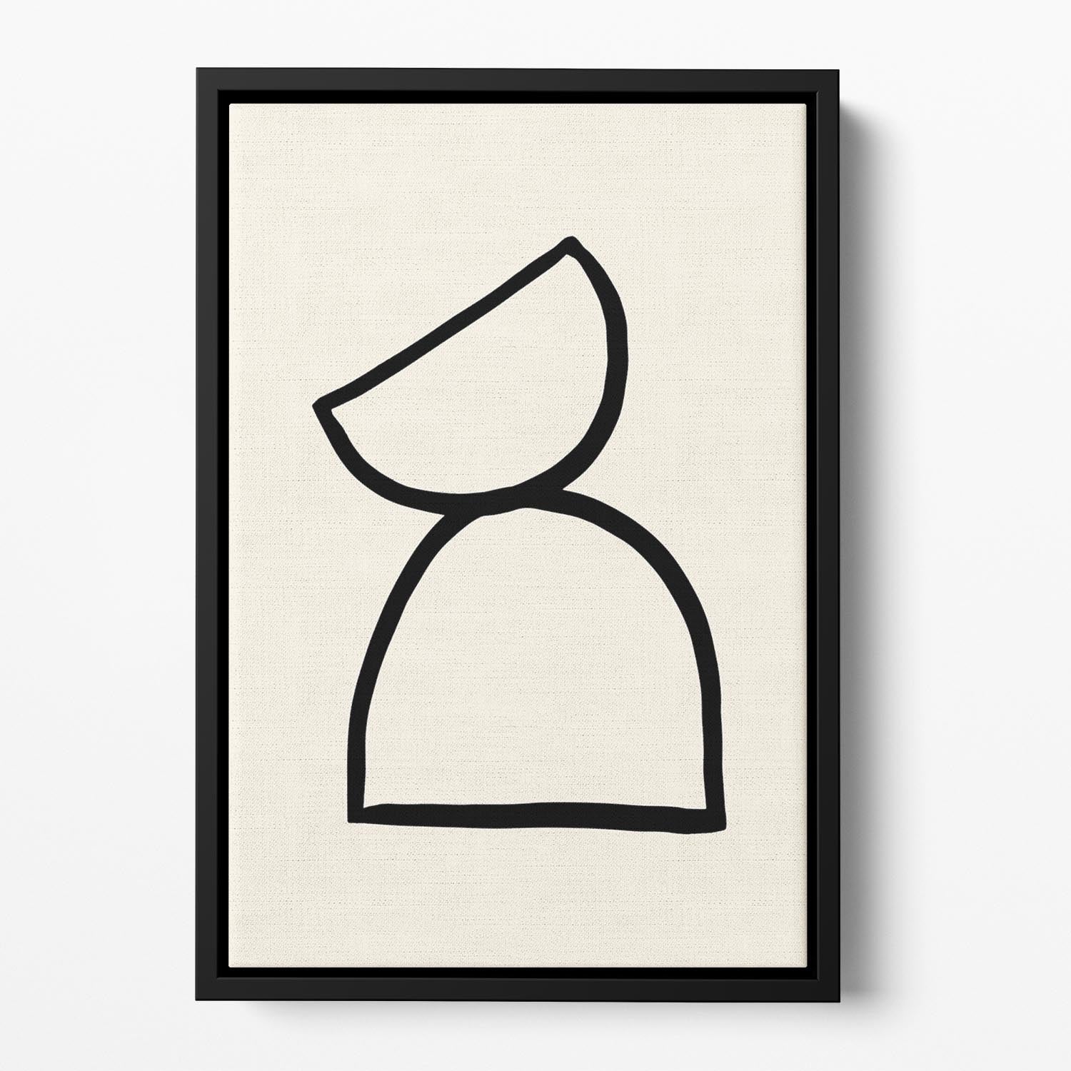 Shape 08 Floating Framed Canvas - Canvas Art Rocks - 2