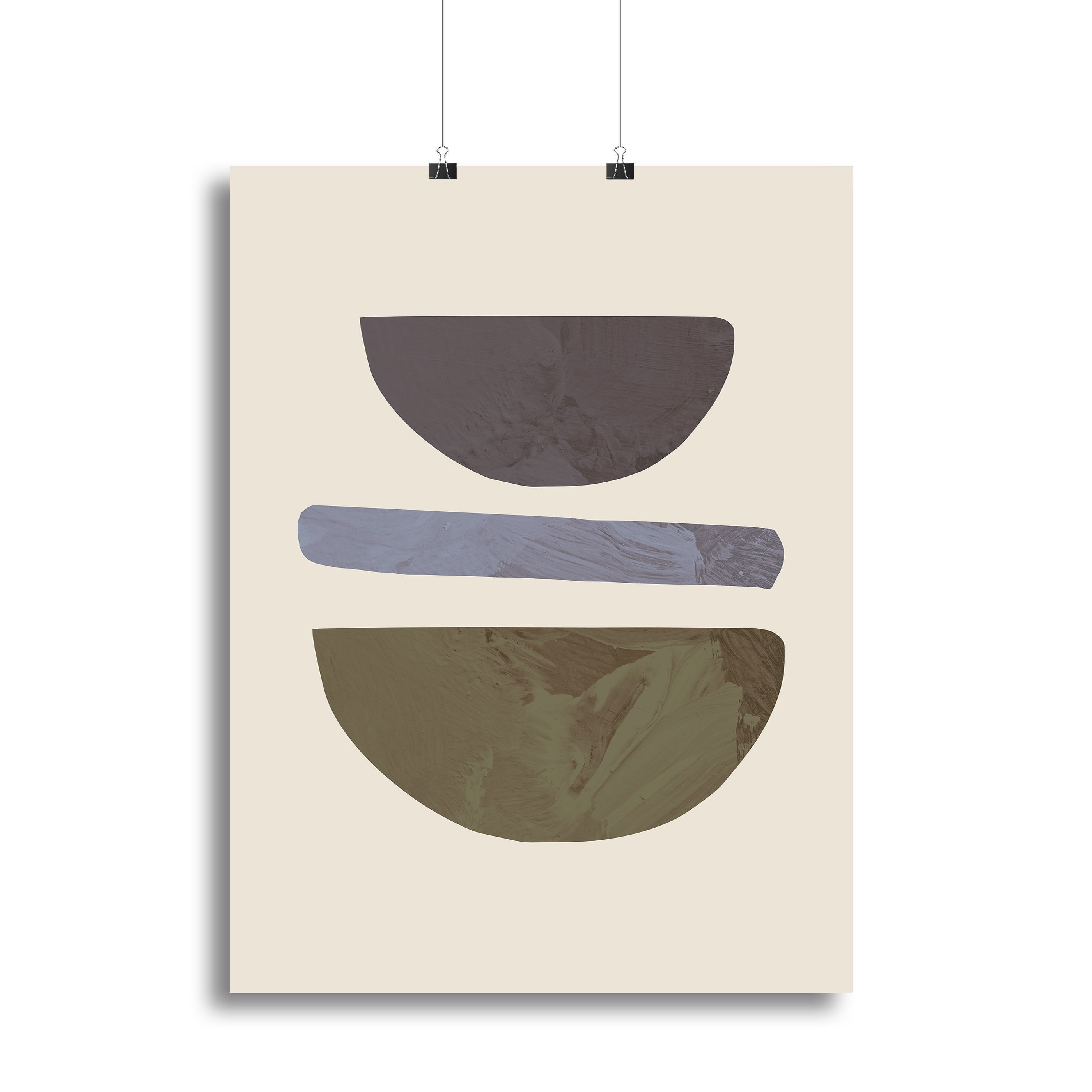 Collage 02 Beige Canvas Print or Poster - Canvas Art Rocks - 2
