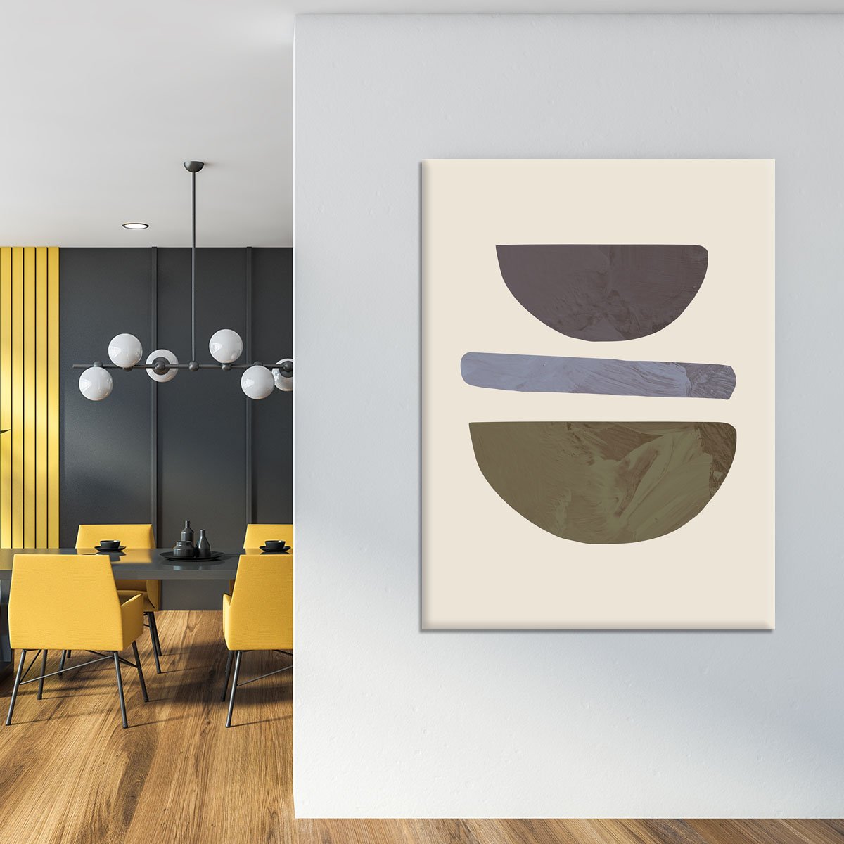 Collage 02 Beige Canvas Print or Poster - Canvas Art Rocks - 4