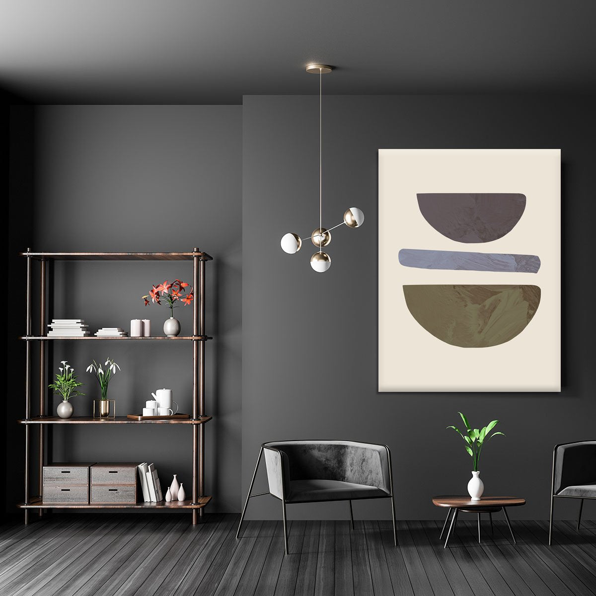 Collage 02 Beige Canvas Print or Poster - Canvas Art Rocks - 5