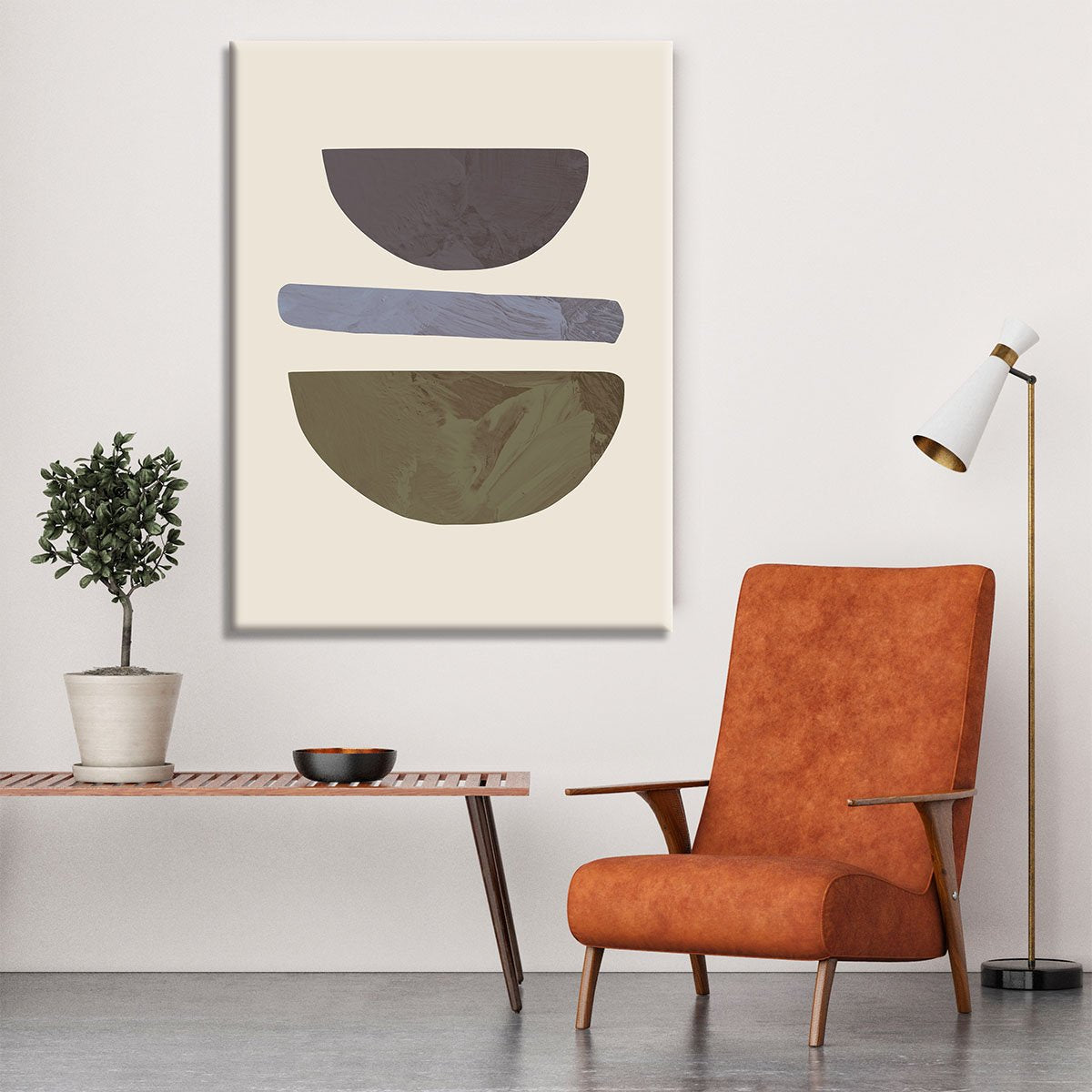 Collage 02 Beige Canvas Print or Poster - Canvas Art Rocks - 6