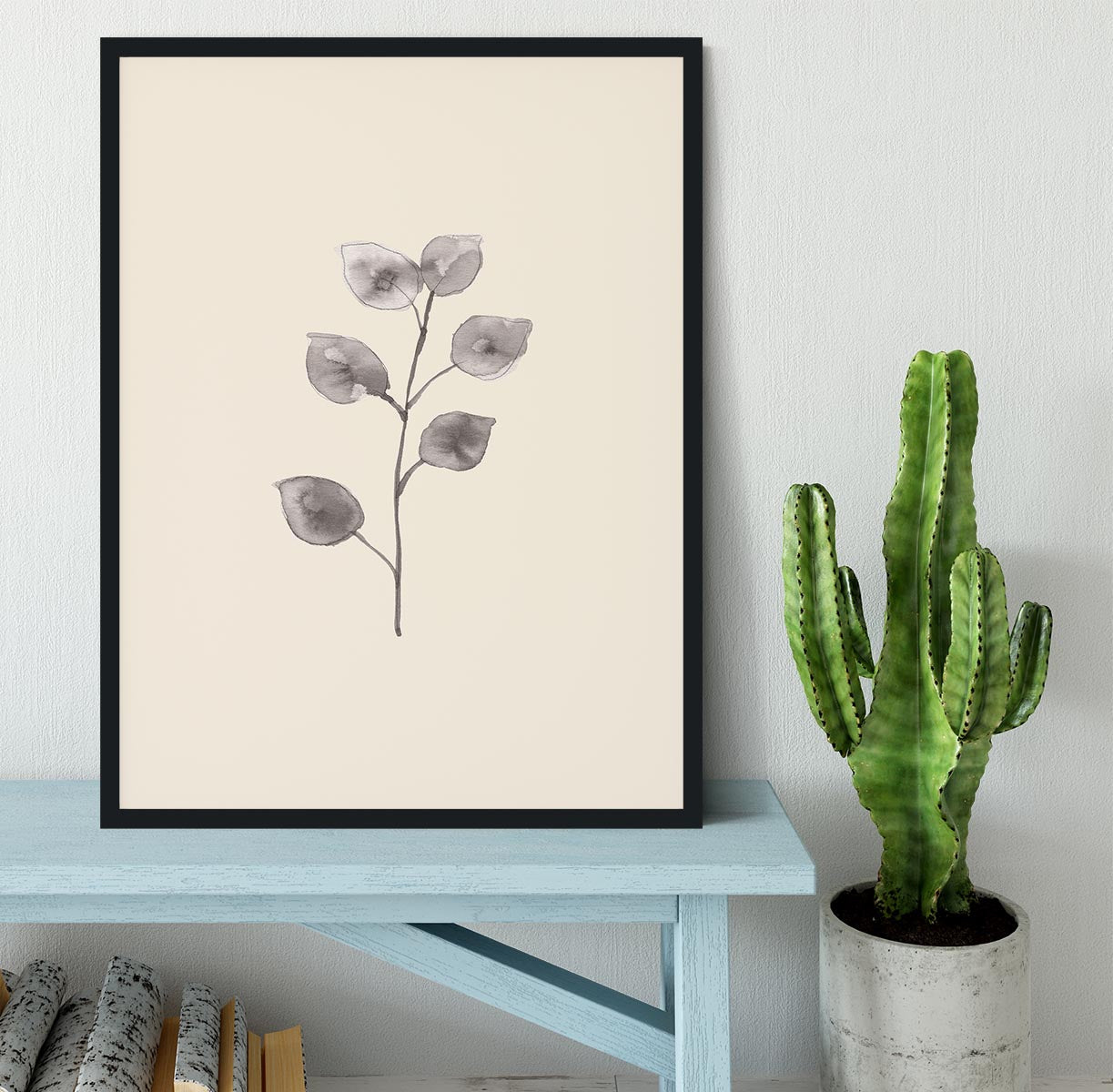 Eucalyptus Twig Framed Print - Canvas Art Rocks - 2