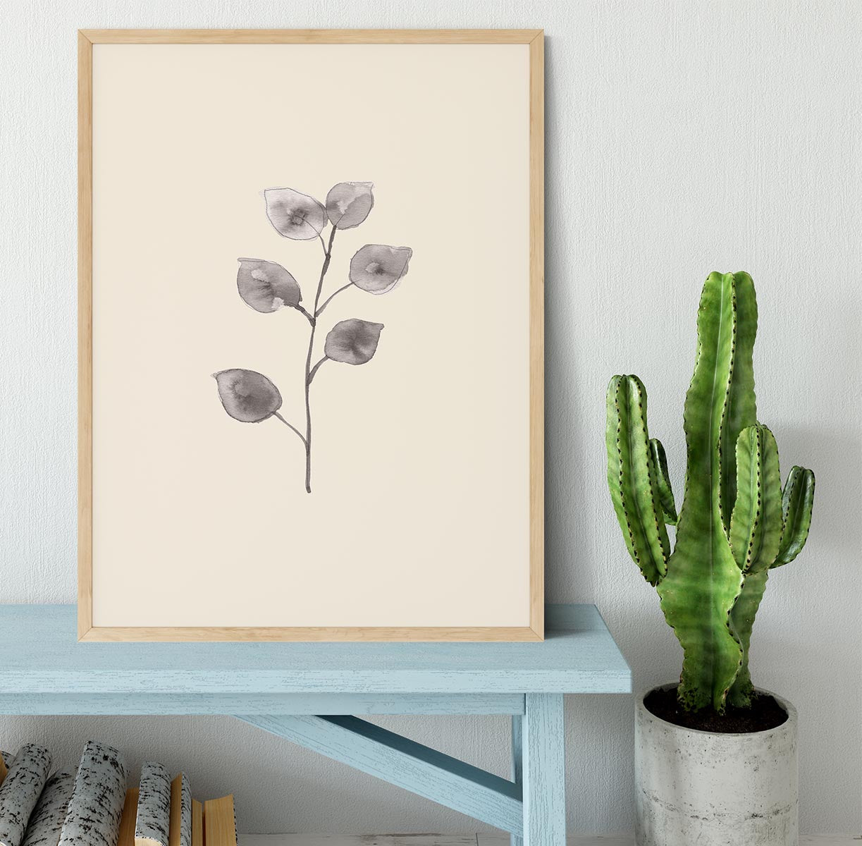 Eucalyptus Twig Framed Print - Canvas Art Rocks - 4