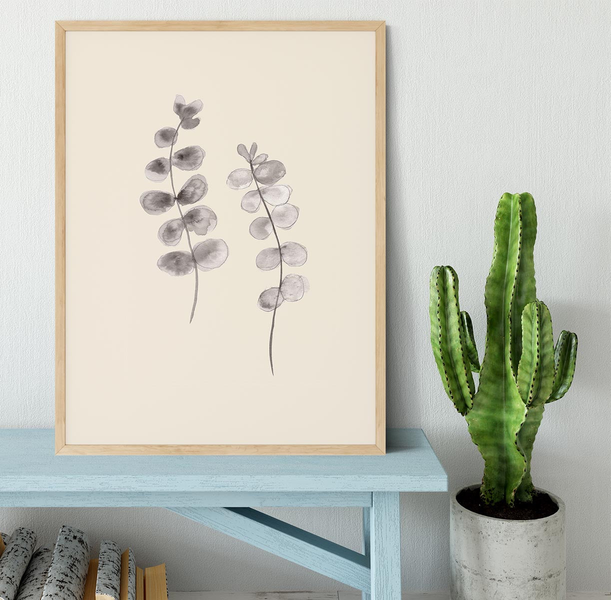 Eucalyptus Twigs Framed Print - Canvas Art Rocks - 4