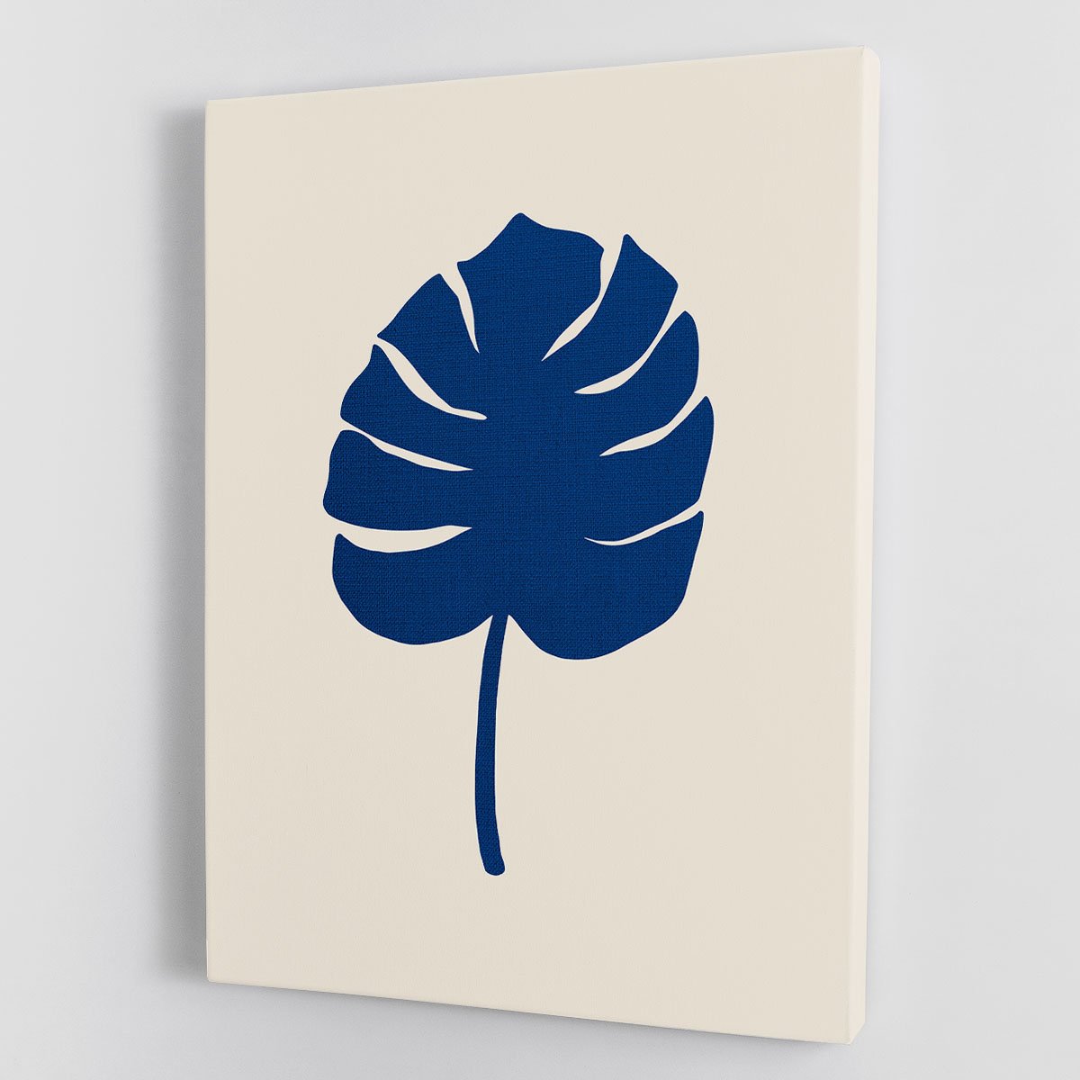 Monstera Canvas Blue Canvas Print or Poster - Canvas Art Rocks - 1