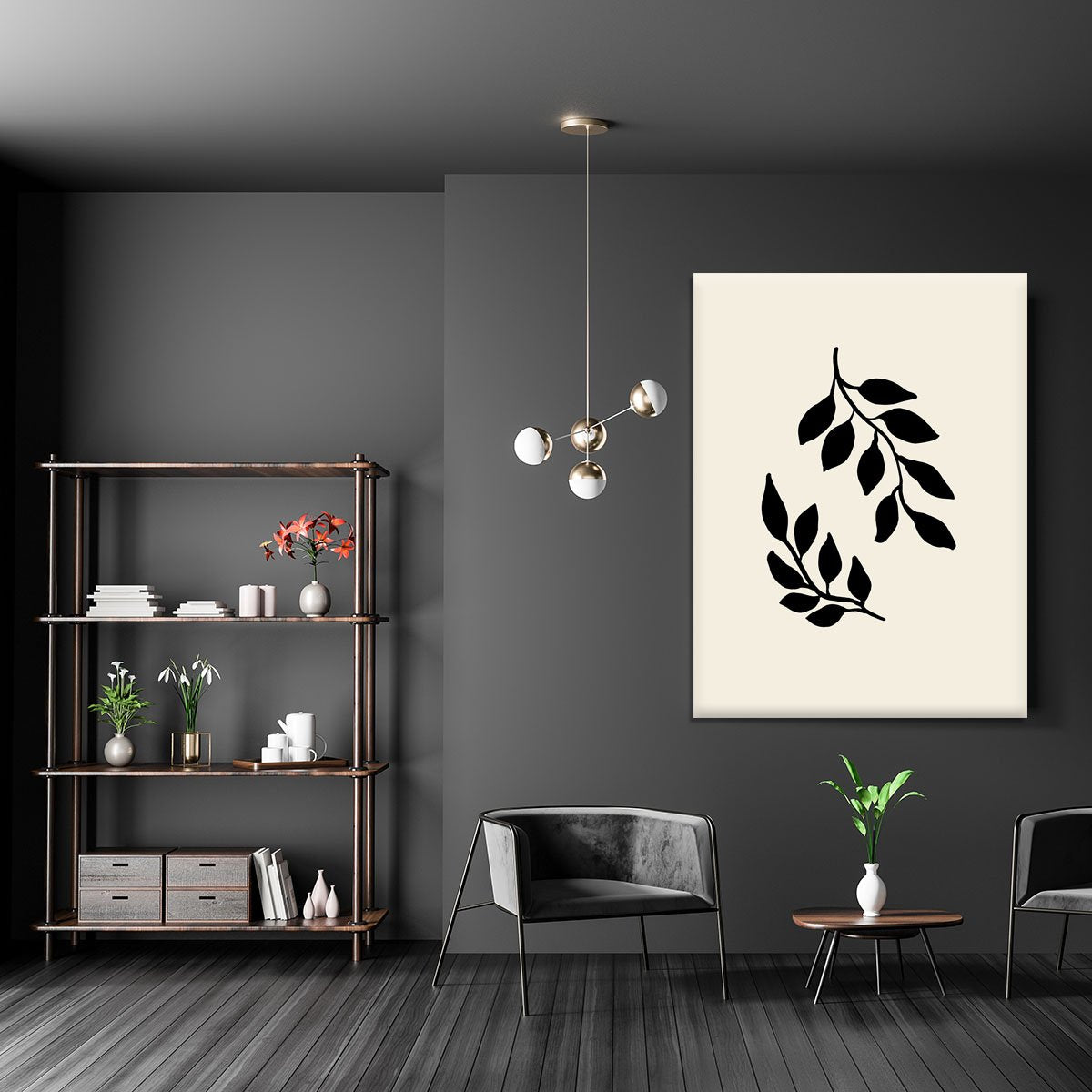 Black Twigs Canvas Print or Poster - Canvas Art Rocks - 5