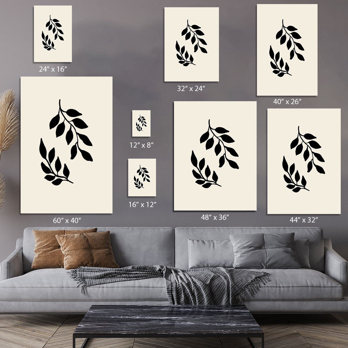 Black Twigs Canvas Print or Poster - Canvas Art Rocks - 7