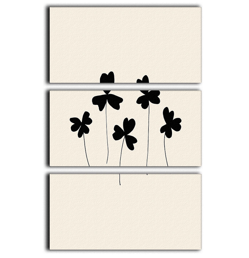 Black Sorrel 3 Split Panel Canvas Print - Canvas Art Rocks - 1
