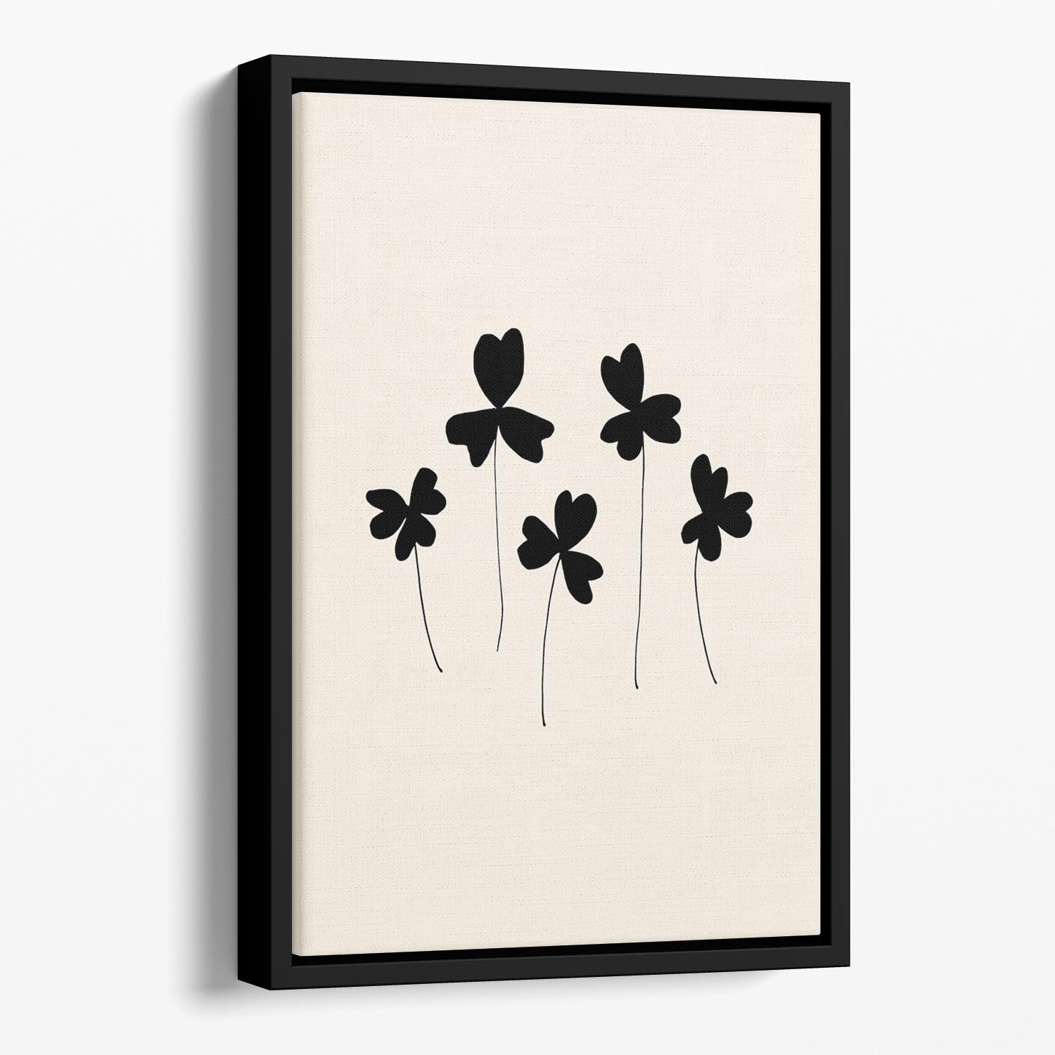 Black Sorrel Floating Framed Canvas - Canvas Art Rocks - 1