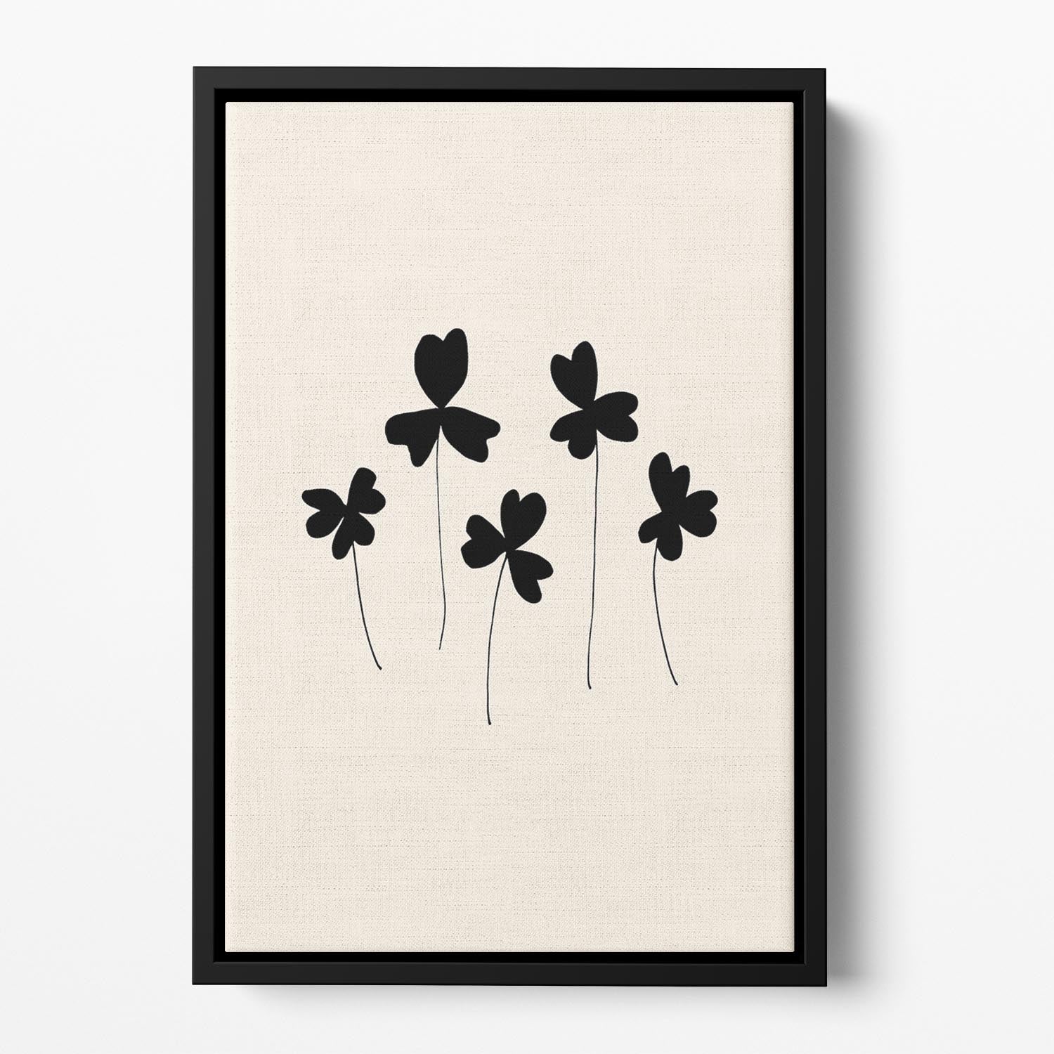 Black Sorrel Floating Framed Canvas - Canvas Art Rocks - 2