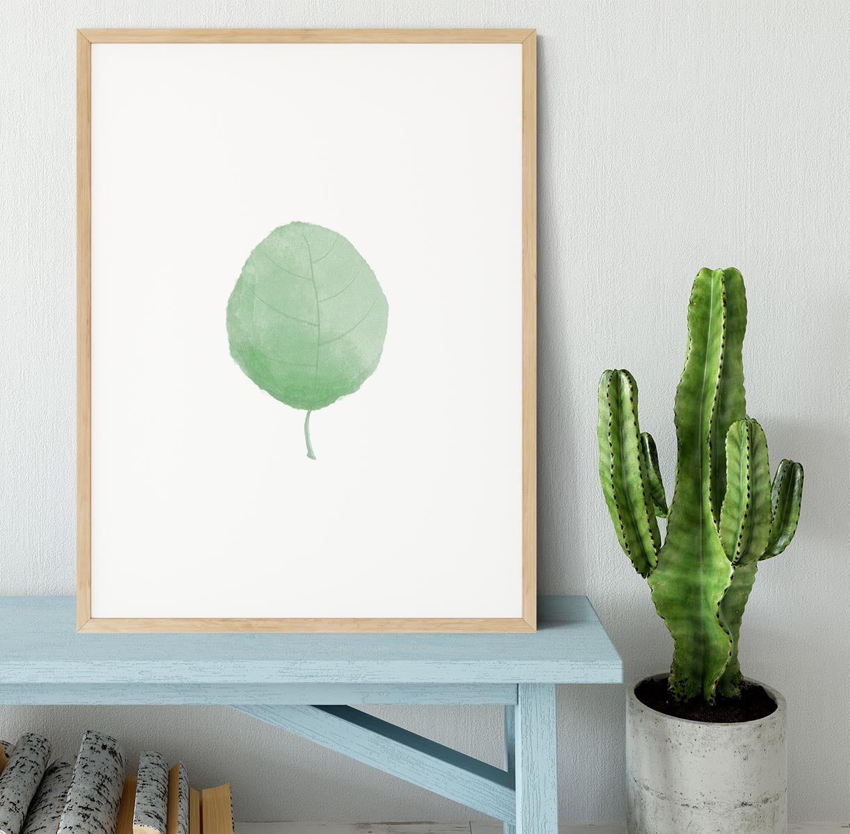 Single Leaf Framed Print - Canvas Art Rocks - 3