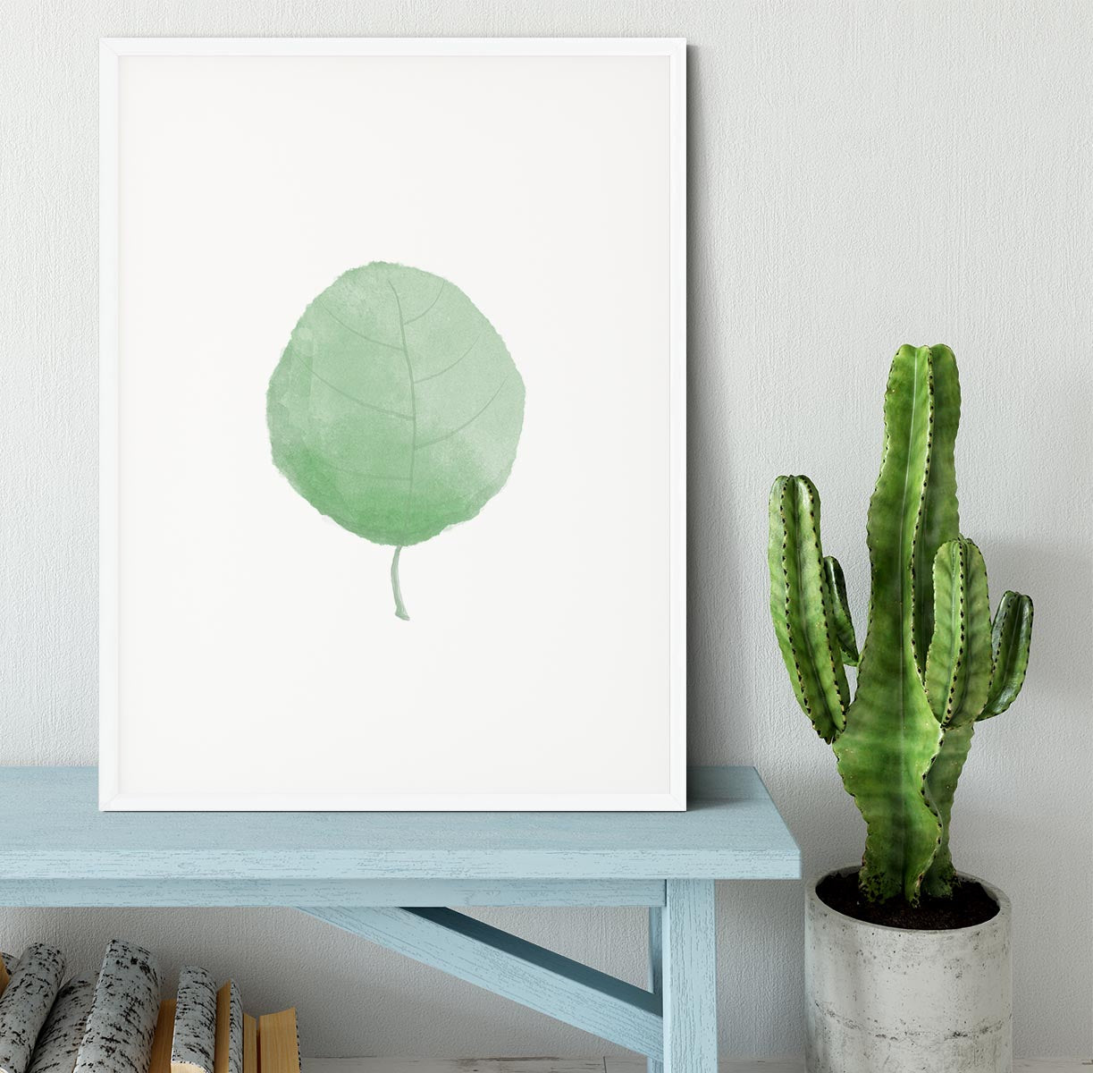 Single Leaf Framed Print - Canvas Art Rocks -6