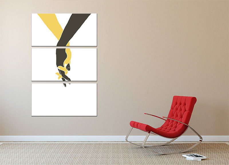 Holding Hands 3 Split Panel Canvas Print - Canvas Art Rocks - 2